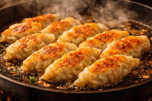 Kuliner Gyoza! Camilan Jepang Dengan Isian Gurih & Saus Khas