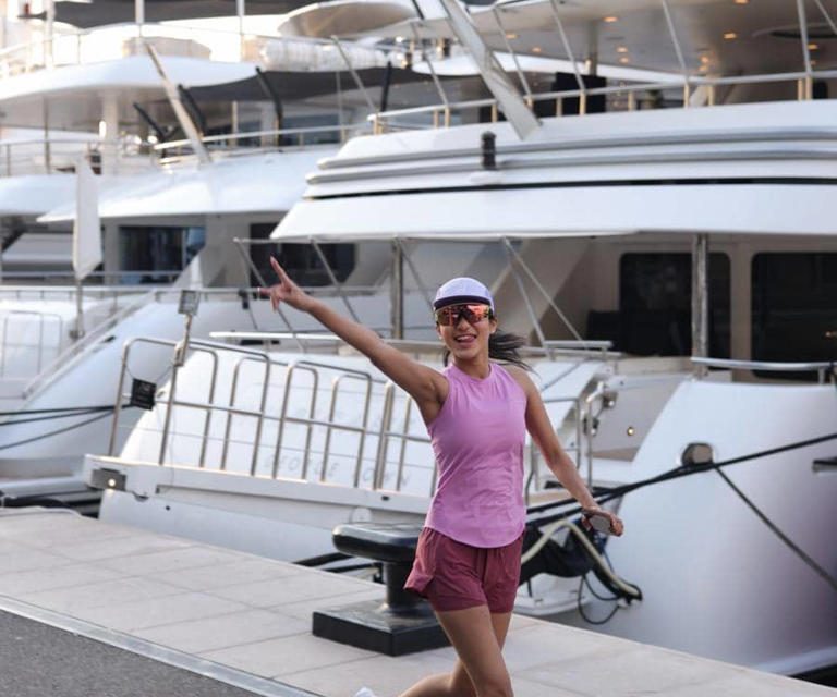 Azizah Salsha Tampil Fresh Saat Jogging Di Monte Carlo Monako